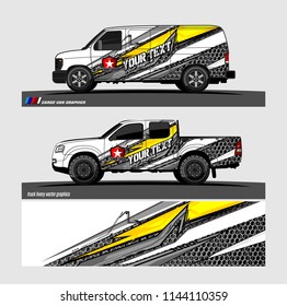 vehicle livery graphic vector. abstract grunge background design for vehicle vinyl wrap and car branding 
