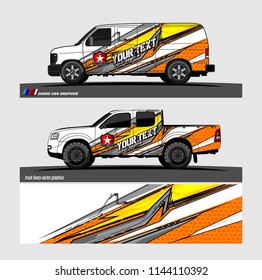 vehicle livery graphic vector. abstract grunge background design for vehicle vinyl wrap and car branding 