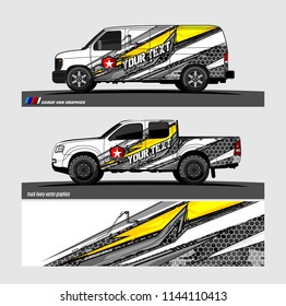 vehicle livery graphic vector. abstract grunge background design for vehicle vinyl wrap and car branding 