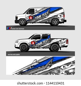 vehicle livery graphic vector. abstract grunge background design for vehicle vinyl wrap and car branding 