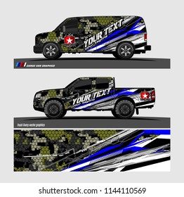 vehicle livery graphic vector. abstract grunge background design for vehicle vinyl wrap and car branding 