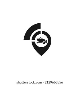 Vehicle location pin brand icon