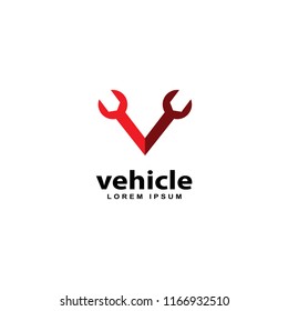 vehicle logo design vector template