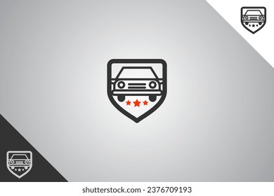 Vehicle logo. Minimal and modern logotype. Auto garage dealership brand identity design elements. Perfect logo for business related to automotive industry. Isolated background. Vector eps 10.