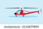 vehicle mini copter vector illustration