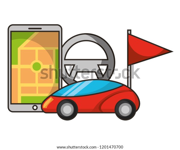 vehicle mobile\
location marker autonomous\
car