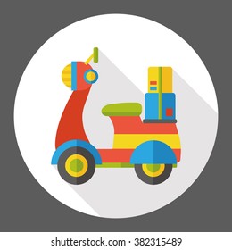 vehicle motorcycle flat icon