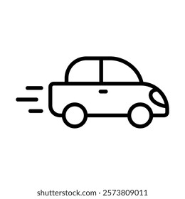Vehicle Movement icon line vector illustration