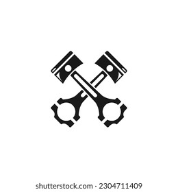 Vehicle Performance Parts - Piston and Conrods Icon. Suitable for your design need, logo, illustration, animation, etc.
