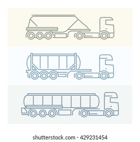 Vehicle Pictograms: European Trucks. 