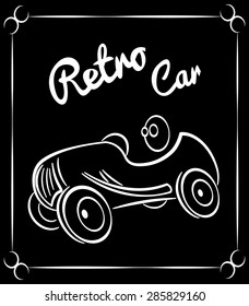 vehicle retro silhouette