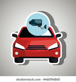Vehicle Safety isolated icon design, vector illustration  graphic 