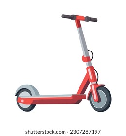 vehicle scooter on white background icon isolated