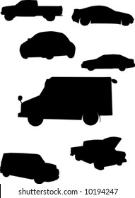 Vehicle silhouettes.