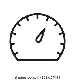 vehicle speedometer icon. car speedometer indicator icon