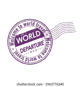 Vehicle ticket stamp.African continent,Vector illustration that is easy to edit.