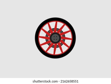 vehicle tire logo or vector for logo or identity
company,is a simple flat design