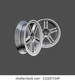 vehicle tire ring vector