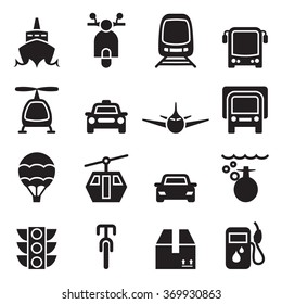  Vehicle & transportation icon set 