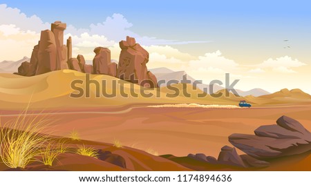 Similar – Image, Stock Photo endless Landscape Canyon
