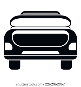 Vehicle trunk icon simple vector. Car baggage. Open luggage