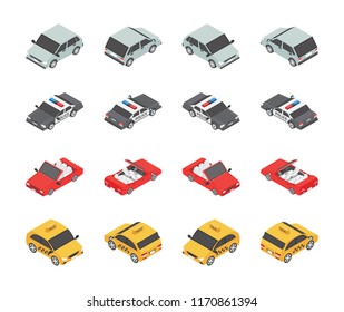 
Vehicle types icons set

