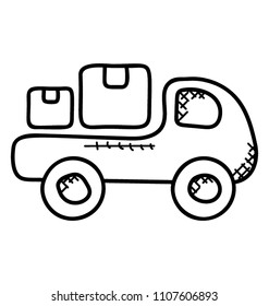 
A vehicle used for carrying logistics 
