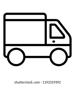 A vehicle used for carrying logistics, cargo truck icon image 