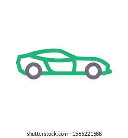 vehicle vector colour line icon 
