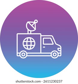 Vehicle vector icon. Can be used for printing, mobile and web applications.
