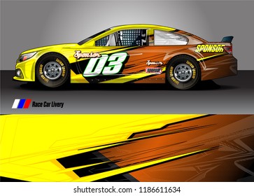 vehicle vinyl wrap design vector. abstract racing graphic stripe background kit for race car sticker, rally and truck livery,