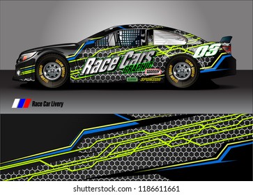 vehicle vinyl wrap design vector. abstract racing graphic stripe background kit for race car sticker, rally and truck livery,