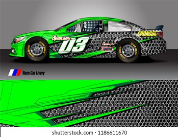 vehicle vinyl wrap design vector. abstract racing graphic stripe background kit for race car sticker, rally and truck livery,