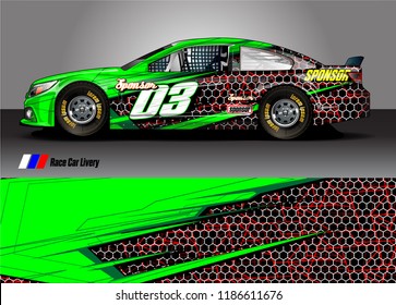 vehicle vinyl wrap design vector. abstract racing graphic stripe background kit for race car sticker, rally and truck livery,