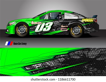 vehicle vinyl wrap design vector. abstract racing graphic stripe background kit for race car sticker, rally and truck livery,