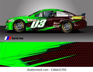 vehicle vinyl wrap design vector. abstract racing graphic stripe background kit for race car sticker, rally and truck livery,