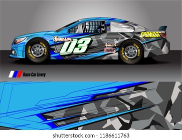 vehicle vinyl wrap design vector. abstract racing graphic stripe background kit for race car sticker, rally and truck livery,