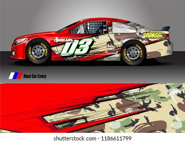 vehicle vinyl wrap design vector. abstract racing graphic stripe background kit for race car sticker, rally and truck livery,