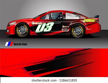 vehicle vinyl wrap design vector. abstract racing graphic stripe background kit for race car sticker, rally and truck livery,