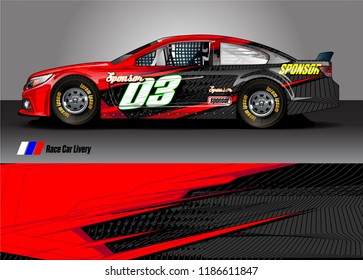 vehicle vinyl wrap design vector. abstract racing graphic stripe background kit for race car sticker, rally and truck livery,