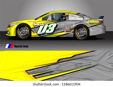 vehicle vinyl wrap design vector. abstract racing graphic stripe background kit for race car sticker, rally and truck livery,