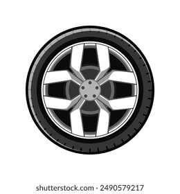 vehicle wheel car cartoon. speed sport, road motor, automotive new vehicle wheel car sign. isolated symbol vector illustration