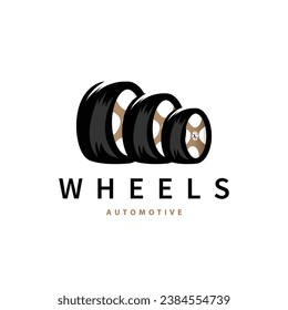 Vehicle Wheel Service Logo, Simple Modern Design Automotive Maintenance Repair, Vector Templet