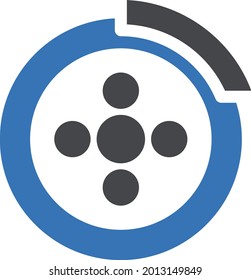 Fahrzeug mit weißem Hintergrund. Fahrzeug ist ein Symbol der künstlichen Intelligenz.glyph Farbe Symbol.