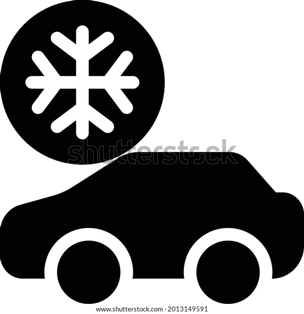 vehicle with white\
background. vehicle is a symbol of artificial intelligence.glyph\
flat icon.
