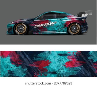 Vehicle Wrap Design - Abstract Grunge Texture - illustration - Abstract racing and sport for racing livery - vinyl sticker   graphic racing 

