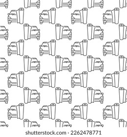 Vehicle Wrap vector concept minimal geometric seamless pattern or background