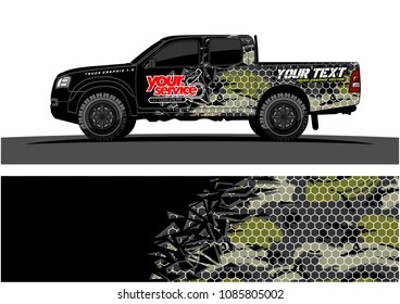 vehicle wraps design. abstract explosion with grunge background vector