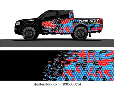 vehicle wraps design. abstract explosion with grunge background vector