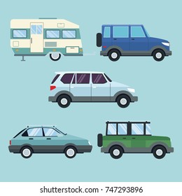 Vehicles collection set